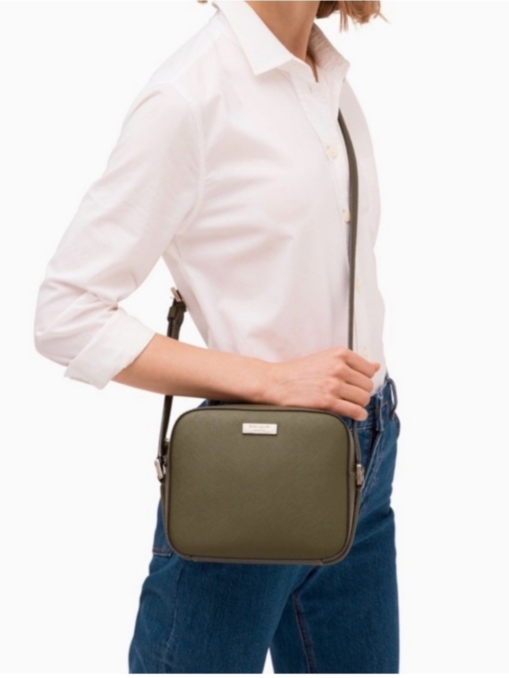 Kate Spade Newbury Lane Cammie Crossbody Bag in Sapling Green - Picture 2 of 15